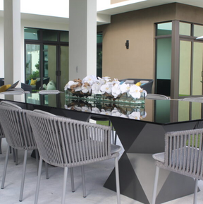 Casa Moderna Glass Plate Planter with White Orchids